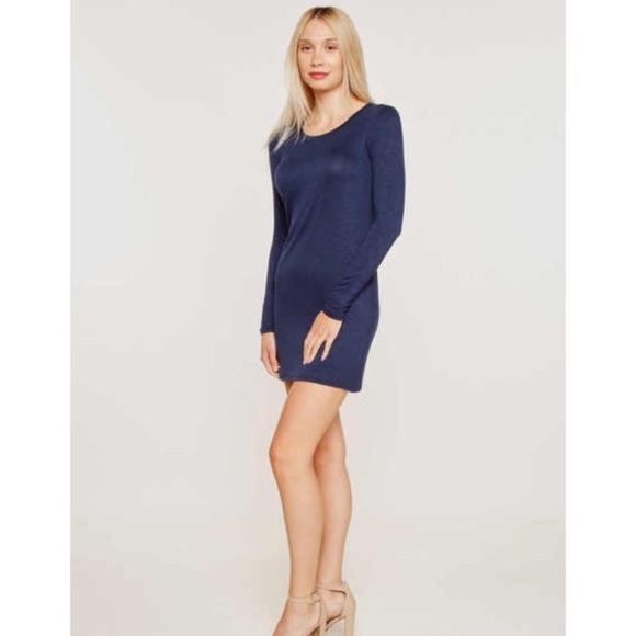 Long Sleeve Dress Blue - Picture 1 of 4